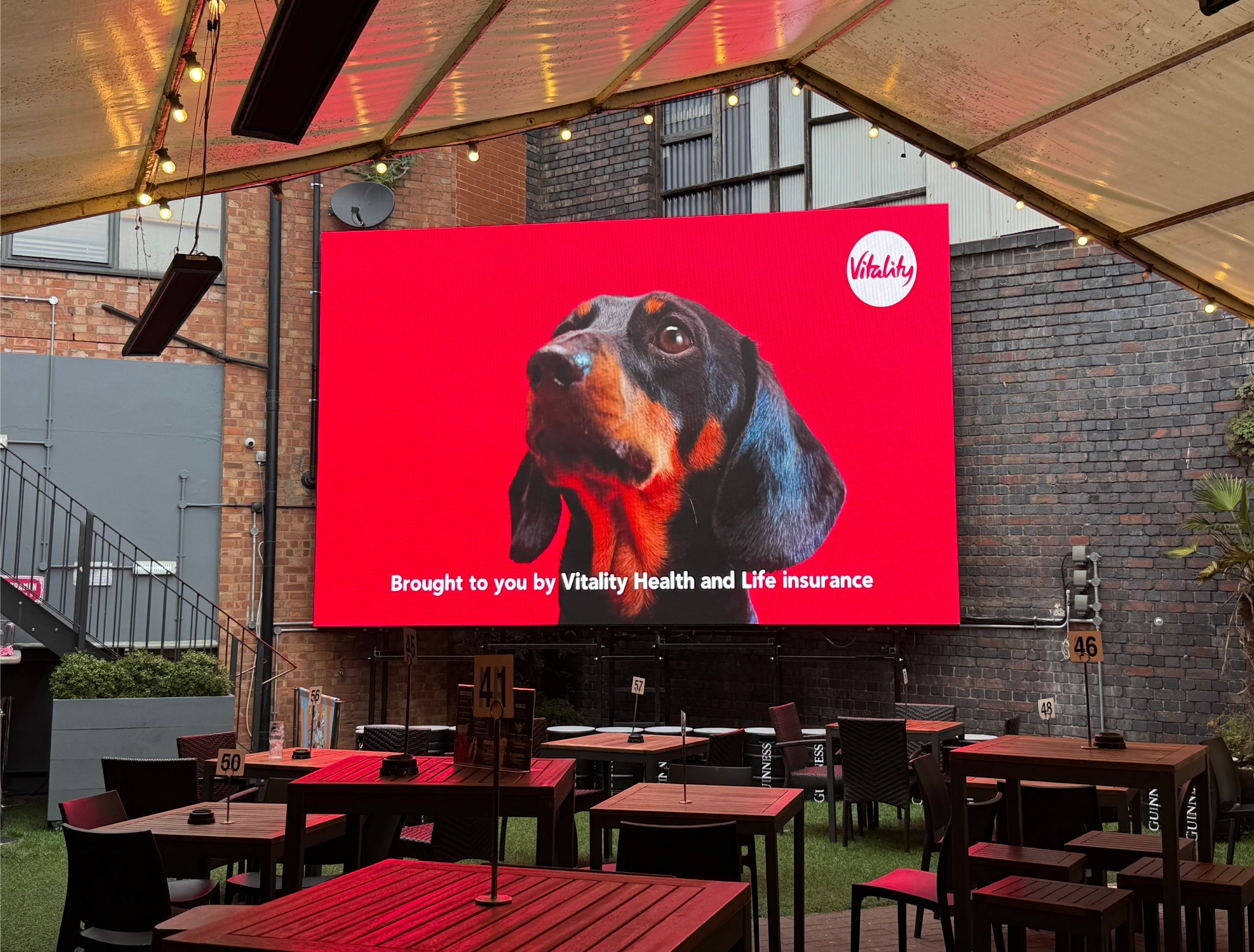 Birmingham's Biggest LED Screen at Hennessey Bar