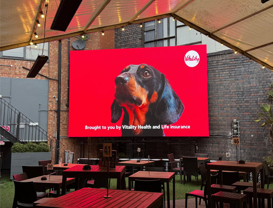 Birmingham's Biggest LED Screen at Hennessey Bar