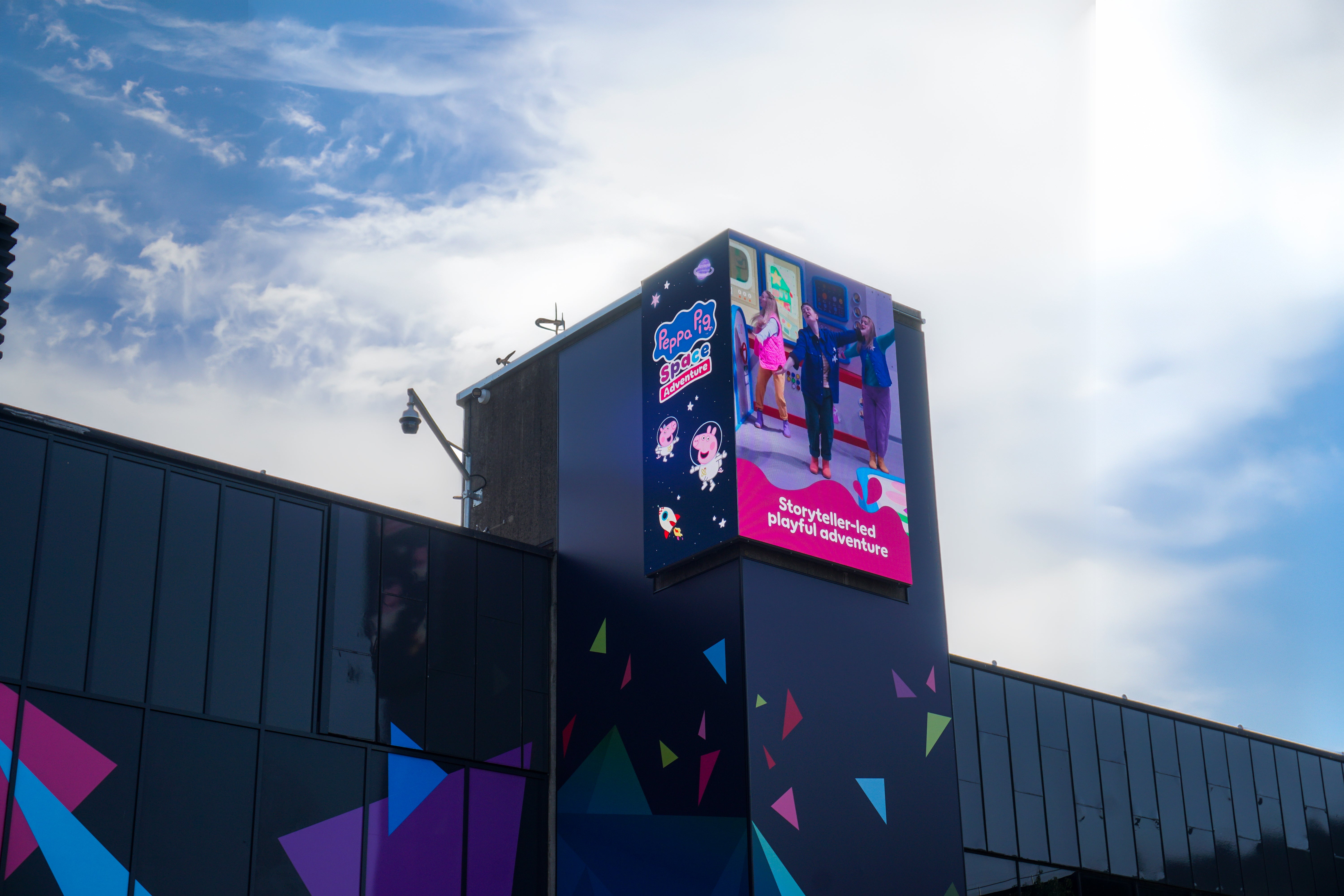 Corner LED Screen Installation at the NEC