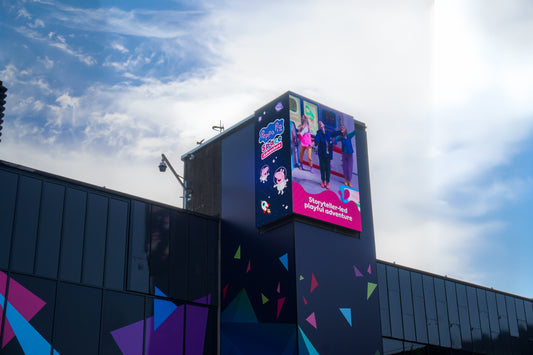 Corner LED Screen Installation at the NEC