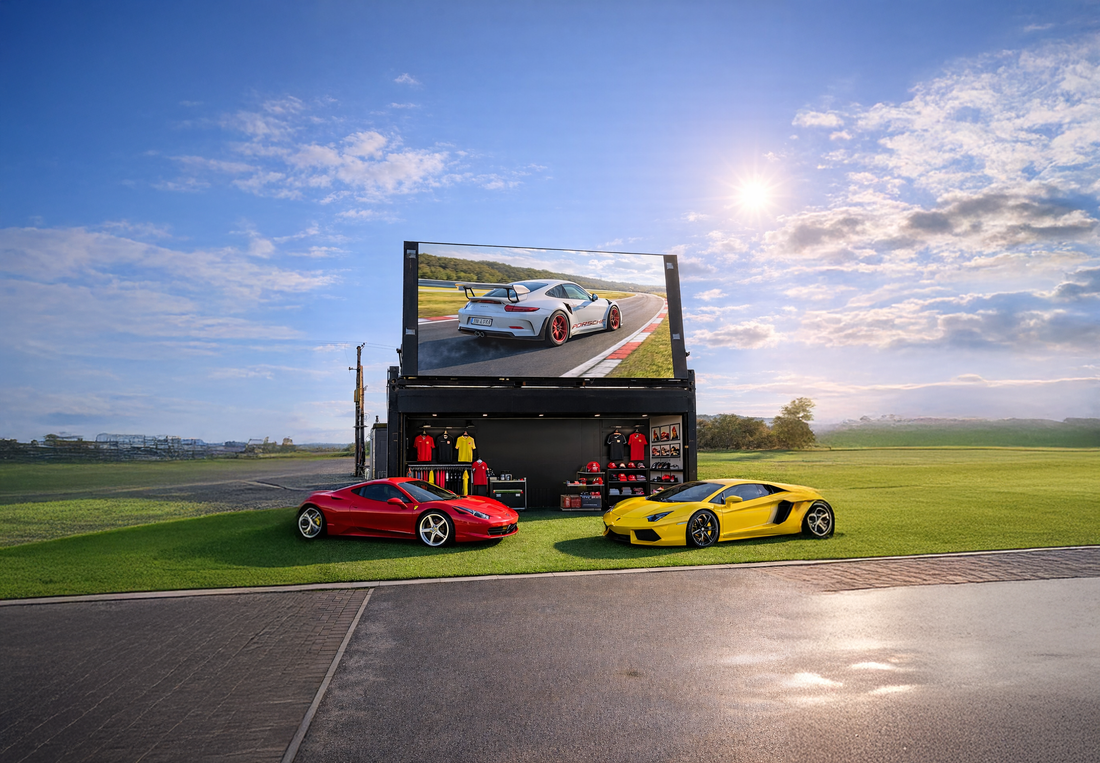 Blox Container LED Screen Goes Live at The Motorist