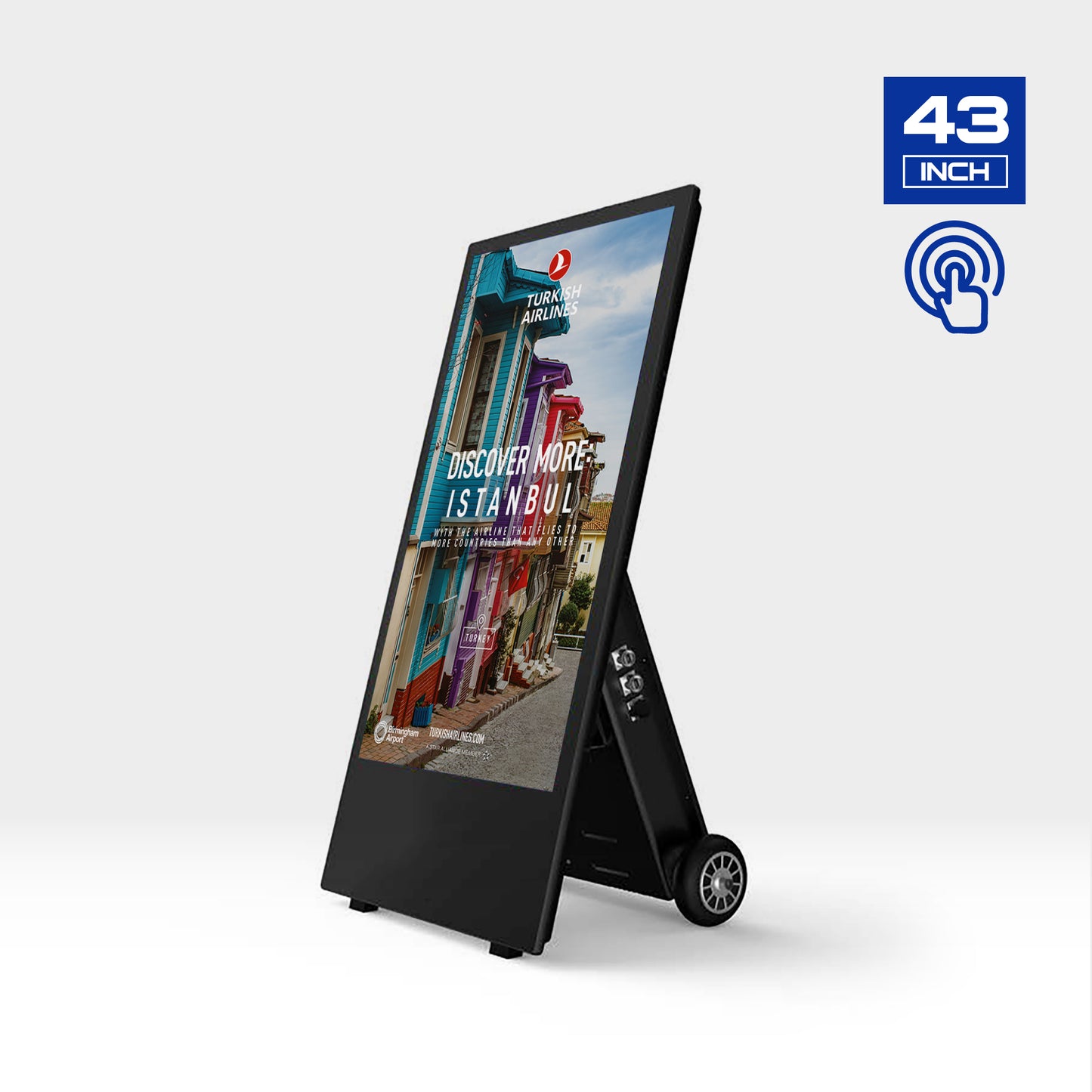 43” Portable Touch Screen Digital Signage